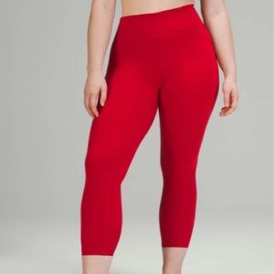 Lululemon Dark Red Instill High-Rise Tight 25"